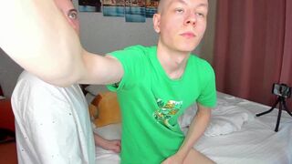 Alex Cute's tight abs and skinny body make him a hot shower treat for young stud Evgeny Twink - 2 image