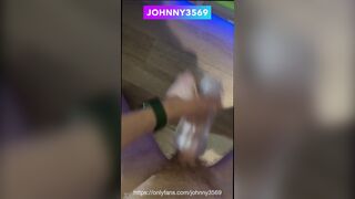 Johnny3569 gets off with Fleshlight and a huge cock after close-up play with his toy