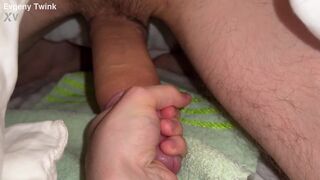 Watch Evgeny Twink take a monster uncut dick deep in her tight, skinny body up close and personal