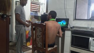 Degressivo & Junior Delao get down and dirty with their hot coworker in public - 1 image