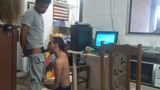 Degressivo & Junior Delao get down and dirty with their hot coworker in public