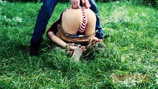 James Oakleigh & his buddy dominate tattooed dude with a wild threesome in the great outdoors - 1 image