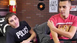 Justin Riggs gets a mouthful & takes a big load