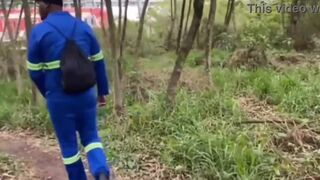 Luccas Melo and The Hunter's wild bareback anal action on the wall!