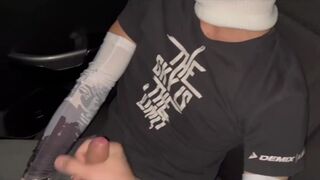 Hot Big Cock Archik bangs a young twink in his parents' car for a road trip