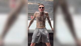 Watch Euerickdiaz's skinny body struggle to take on Diaz's massive dick