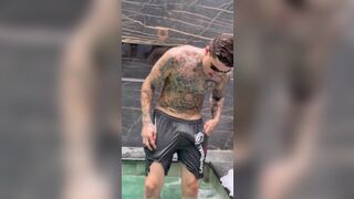 Watch Euerickdiaz's skinny body struggle to take on Diaz's massive dick