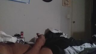 Chubby Menace rubs his oily hands on himself while massaging his chubby body