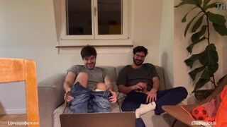 Watch Lorenzo Bernini & Elio Botticelli's first time with a straight dude's monster cock - bisexual boy on boy action!