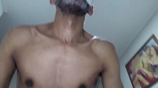 Thomas & Fernando Devil share a raw chubby booty & blow a young man's stress-relieving load at motel