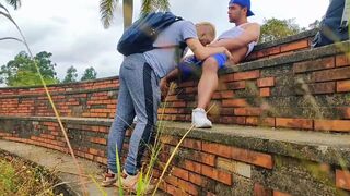 Perseu Teu Semi Deus goes wild with raw ass-to-mouth action in ruins of the trail