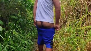 Perseu Teu Semi Deus goes wild with raw ass-to-mouth action in ruins of the trail