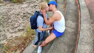 Perseu Teu Semi Deus goes wild with raw ass-to-mouth action in ruins of the trail