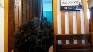 Step-neighbor's son showers, and Ari and Junior get their asses stretched by a massive black rod