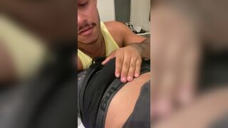 Xavierdotbr and Caio Vilar give married man a wild rimming and fucking adventure in a hotel room