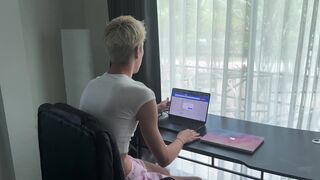 Oliver StrePar's stepson takes a raw anal pounding from his hot models Sandro Jenner & gets a creampie