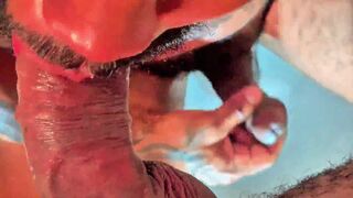 Felipe Nuru's well-endowed black stud pounds the massage room door for a hot, raw rubdown