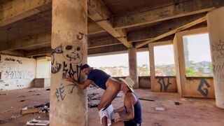 Manuel Keny & Uleison explore abandoned building with their massive cocks in public with a hot amateur twist