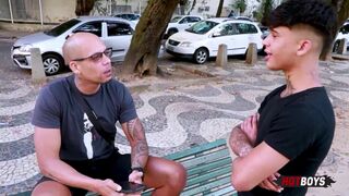 Cassio & Nicoly Carioca team up to give their friend's hubby a raw, kinky threesome