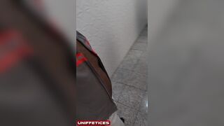 TheBlack HunterR masturbates in the bathroom and gets a big surprise!