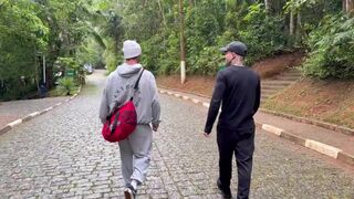 Maloka & Euerickdiaz get down and dirty with a personal trainer after a hard workout