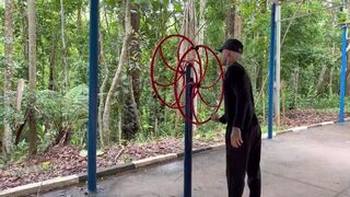 Maloka & Euerickdiaz get down and dirty with a personal trainer after a hard workout