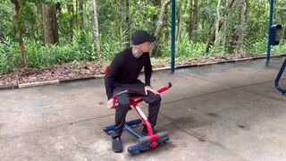 Maloka & Euerickdiaz get down and dirty with a personal trainer after a hard workout