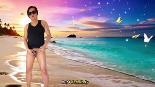 Watch Jun Seo Park strip down & pleasure a hung older man with her eyes closed - 1 image