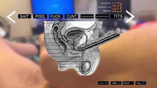 Hot amateur babe gets off with a hot cumshot in Baker's Dozen V: Gta game