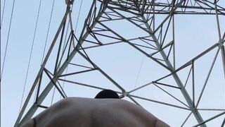 Watch as Mitchibitionist flaunts his hot body in public by taking Taylor Creek's tight pussy