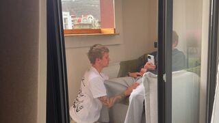 Stepson Max Gen nails tight ass of hot student Ethan Lestray with rough BBC pounding