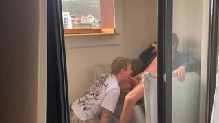 Stepson Max Gen nails tight ass of hot student Ethan Lestray with rough BBC pounding