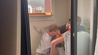 Stepson Max Gen nails tight ass of hot student Ethan Lestray with rough BBC pounding