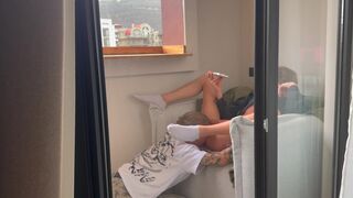 Stepson Max Gen nails tight ass of hot student Ethan Lestray with rough BBC pounding