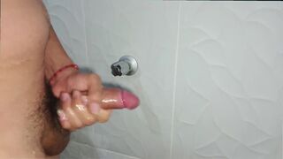 Goky urinates in the bathroom & takes a massive load in her homemade twink video - 11 image