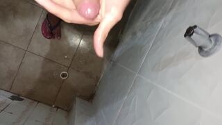 Goky urinates in the bathroom & takes a massive load in her homemade twink video - 5 image