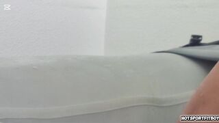 Watch Hot Jacuzzi Risk: Big Dick Humpin & Jerk Off in Public with Abs and Fit Body