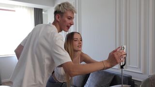 Polly Yangs gets her tight ass drilled by stepdad and Polly gets raw and hard from Oliver StrePar