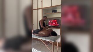 Ale Diorio & Rilvas Sacaria's first anal massage ends with a hot load in their ass