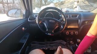 Archik bangs hitchhiker in public & takes his load on the bridge in POV