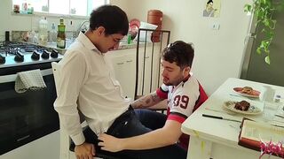 I only wanted to know about his man, but he showed me the words of God with Dorn & Sub Zero's big butt tattoos on!