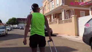 Dany Boss & Magic Javi get wild in homemade bareback sex tape with hot lesbian action