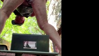 Mitchibitionist humiliates his cuckold sissy friend at Pumphouse party - amateur video