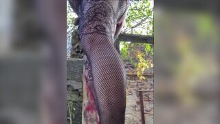 Mitchibitionist humiliates his cuckold sissy friend at Pumphouse party - amateur video