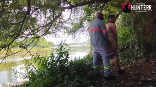 Watch Char Avila milk a Mexican guy's ass in public after getting him off in his underwear - 2 image