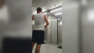 I almost got caught sniffing my way through the gym, but the guys almost caught me! - 12 image