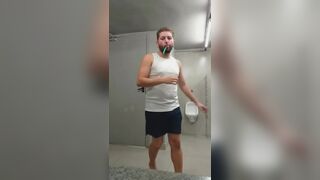 I almost got caught sniffing my way through the gym, but the guys almost caught me! - 13 image