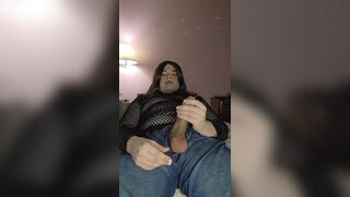 Mr Dimples goes wild with Enby's uncut dick - Sissy femboy gets off with a cumload - 11 image