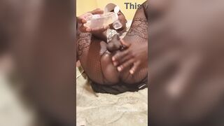 Sexyjayla254 gets her tight asshole drilled hard by Jimnkk's massive dildo while pleasuring herself - 9 image