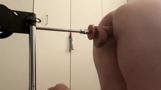 Watch My Fuck Machine mercilessly destroy my chubby amateur ass - No Mercy! - 1 image